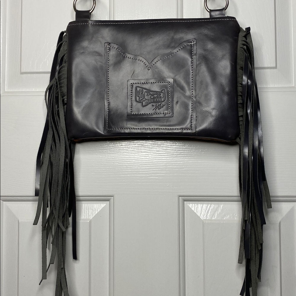 NWOT Dancing Cactus Designs Leather Hair Hide Bag - Picture 8 of 16